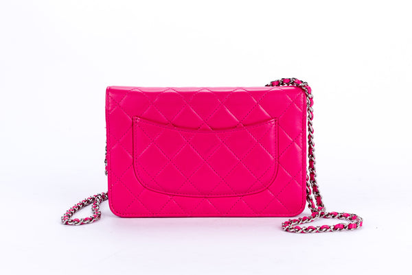 Chanel Wallet & Chain S_N Pink Color with Card, Dust Cover & Box