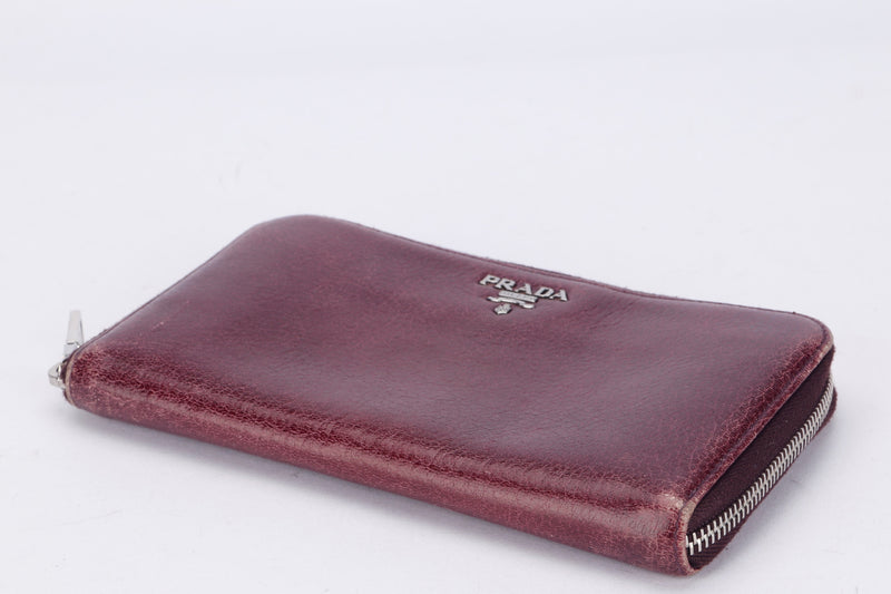 Prada Zippy Long Leather Wallet