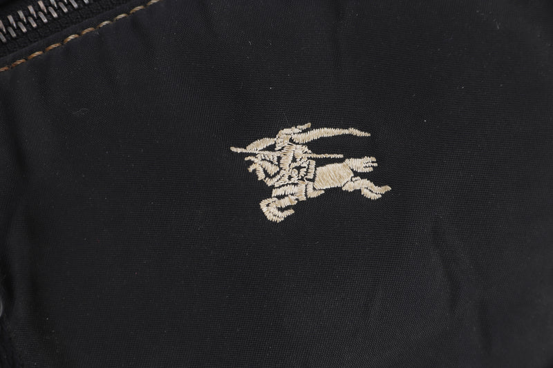 BURBERRY BLACK CANVAS TOTE BAG, NO DUSTR COVER