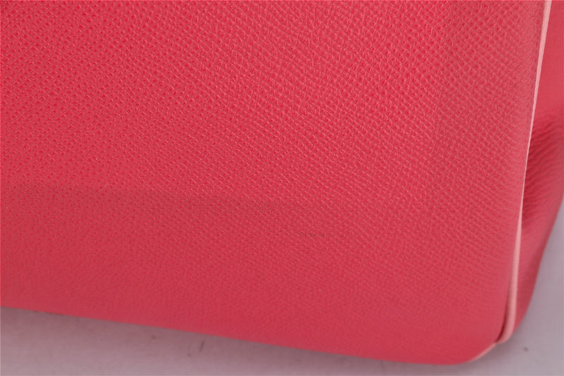 Hermès Birkin 30 Rouge H/Rose Azalee Touch Sombrero Verso