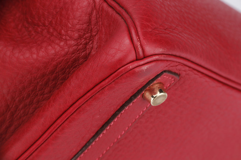 Hermes 30cm Rouge Garrance Red Evergrain Birkin Bag PHW – Boutique Patina