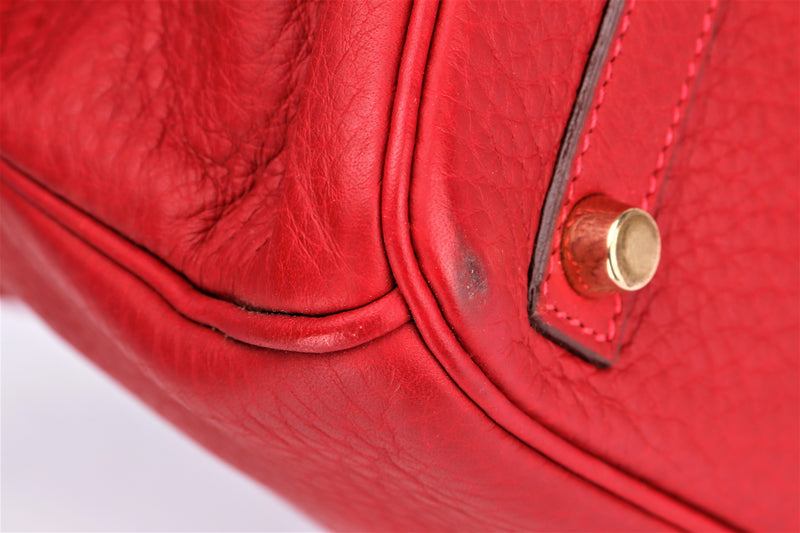 HERMES BIRKIN 30 Vache liegee leather Rouge garance □L Engraving Hand –  BRANDSHOP-RESHINE