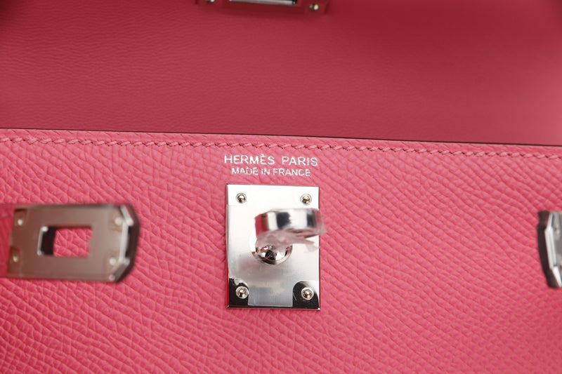 Hermès Kelly Mini II Rose Texas Epsom PHW ○ Labellov ○ Buy and Sell  Authentic Luxury