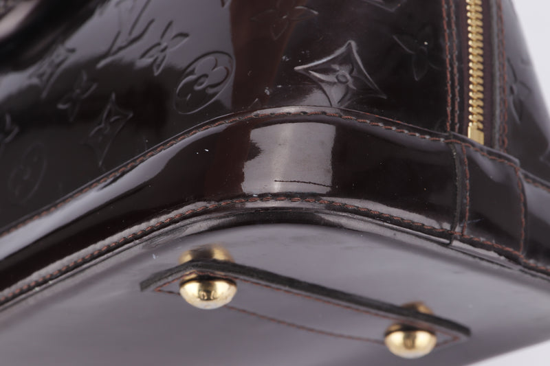 Louis Vuitton - Alma PM Monogram Vernis Leather Amarante