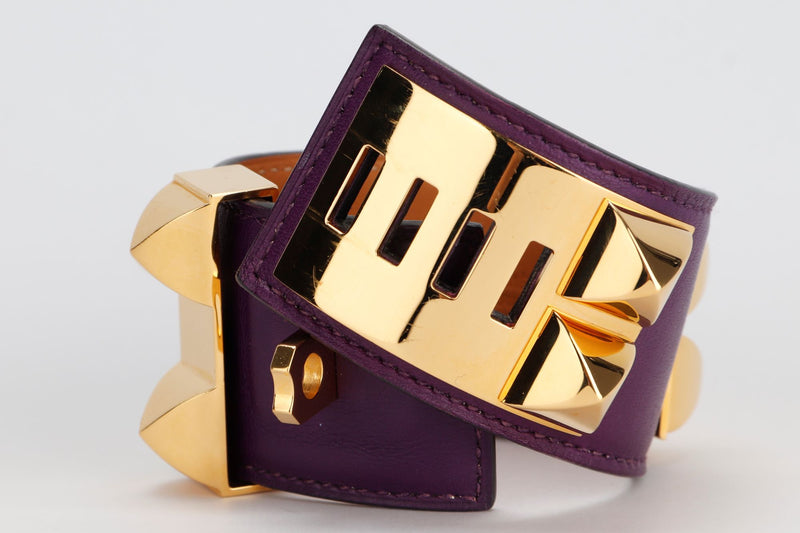 Hermes CDC Cassis Purple Color, Gold Hardware, Stamp P
