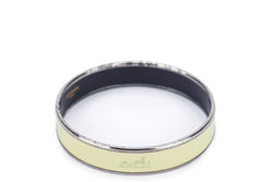Hermes Bangle (F) GM Size, Green X Silver Color, no Box