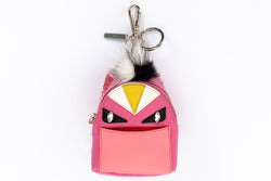 Fendi Monster Pink Backpack Charm with Dust Cover