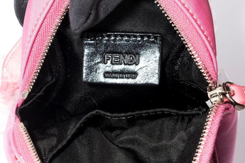 Fendi Monster Pink Backpack Charm with Dust Cover