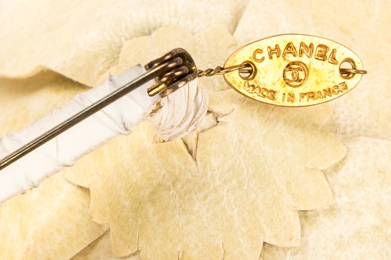 Chanel Camellia Brooch Light Yellow Color, with Box