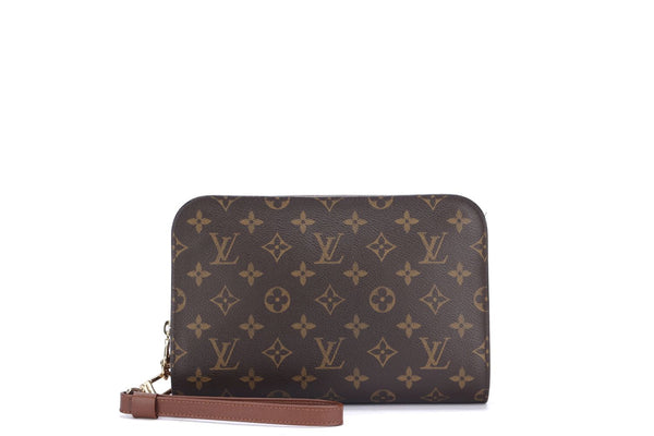 Pre-loved Louis Vuitton Orsay Monogram Clutch (M51790) (Ar0072), With Dust  Cover