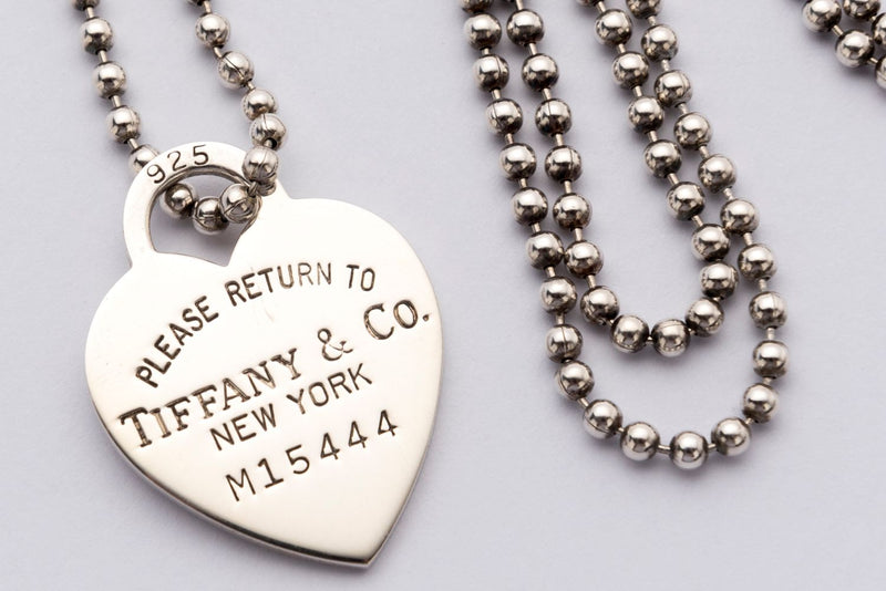 Tiffany & Co. Plain Heart Tag Silver Chain Link Necklace Tiffany & Co. | TLC