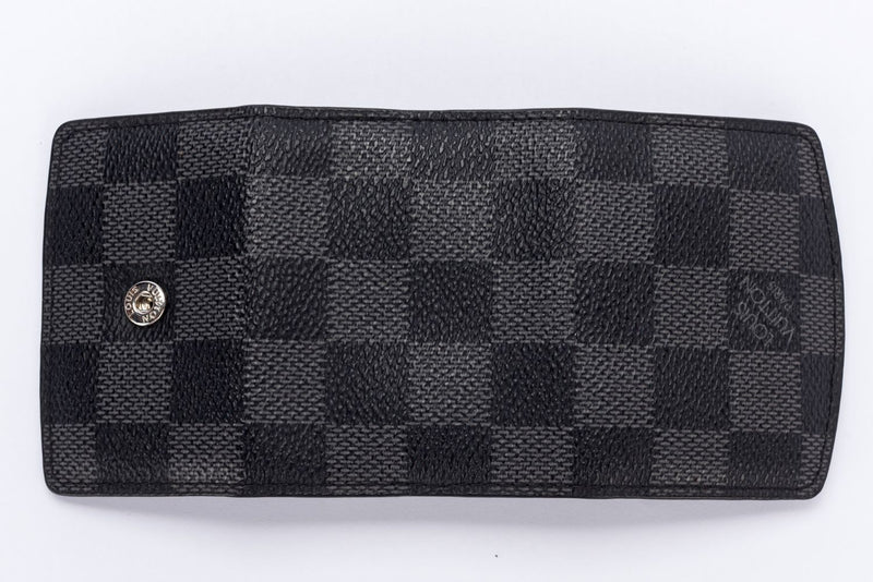 Louis Vuitton Cufflinks Case Damier Graphite Black