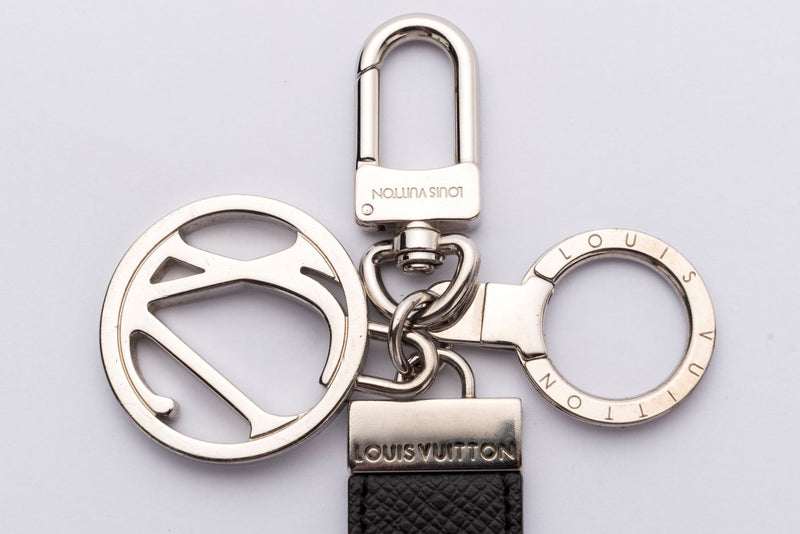 Louis Vuitton Ocean Taiga LV Circle Key Holder and Bag Charm
