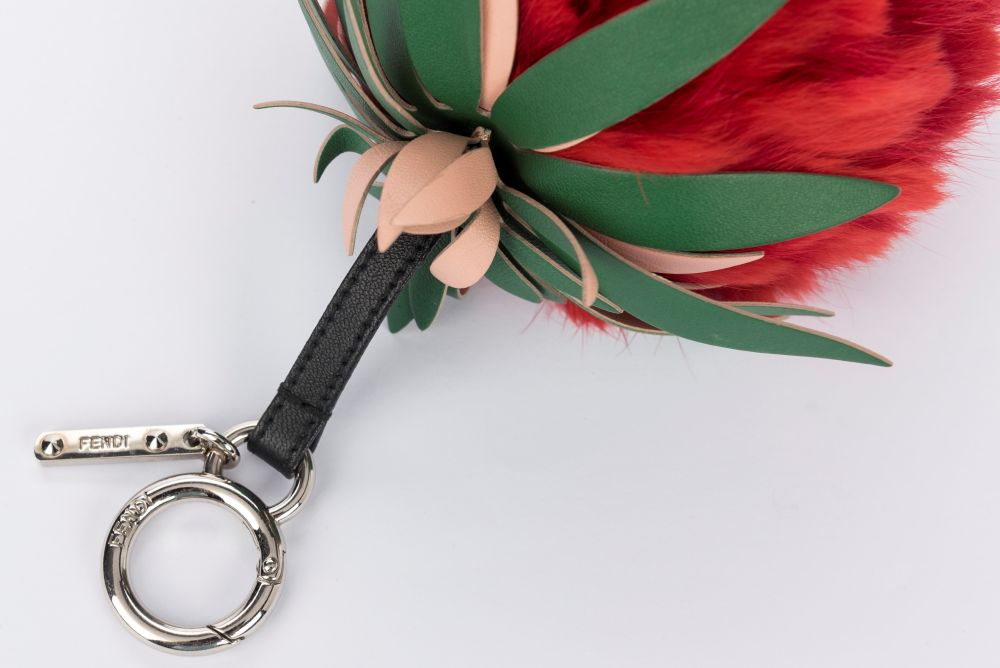 Fendi strawberry keychain hotsell