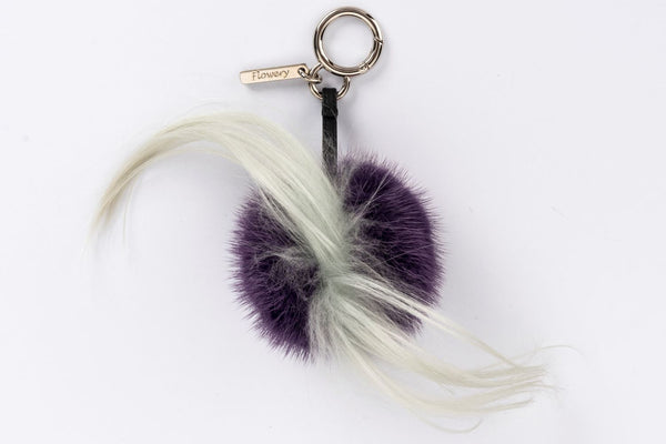 Fendi Purple Monster Charm with Silver Hardware,  no Dust Cover & Box