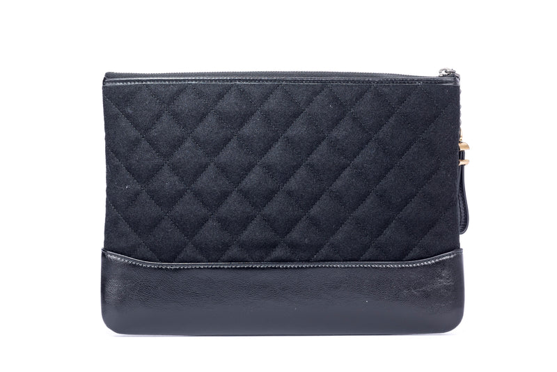 Chanel O Case Gabrielle Series Black Color with Card & Dust Cover
