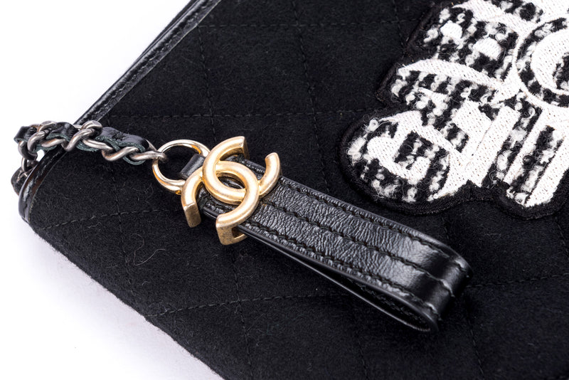 Chanel O Case Gabrielle Series Black Color with Card & Dust Cover