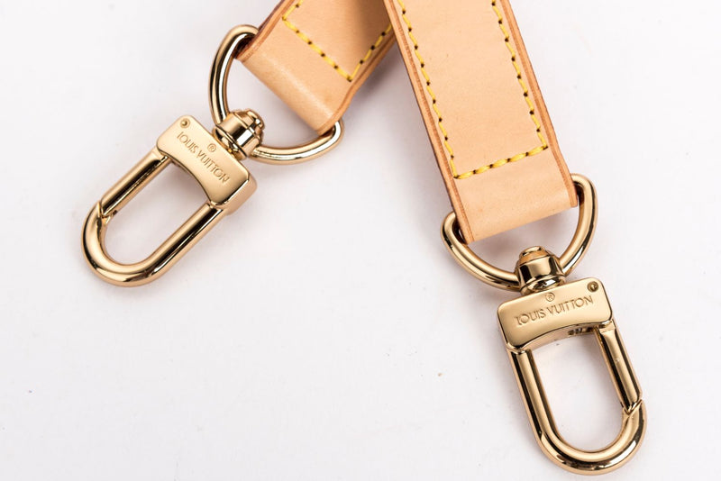 Louis Vuitton Vachetta width 25mm Adjustable Shoulder Strap, Gold Hardware