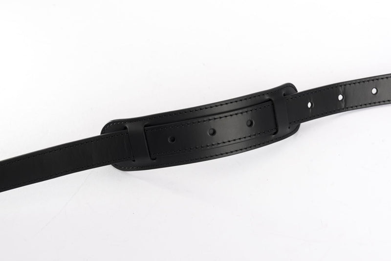 路易威登黑色皮革宽度 25 毫米可调表带