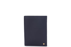 Versace Dark Blue Pig Skin Leather Passport Cover (206.121.025.838), with Dust Cover & Box