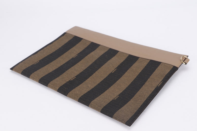 Fendi Zucca Canvas Flat Clutch (7N0109 ABGW 208-8242), no Dust Cover