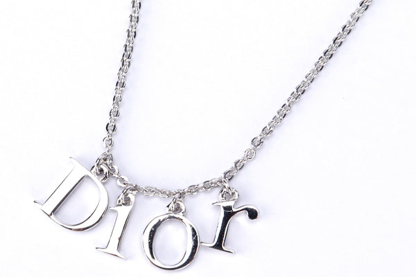 Christian Dior Silver Dior Initials Necklace, L 36cm, no Box