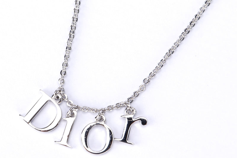 Dior  Jewelry  Dior Charm Silver Letter Choker Necklace  Poshmark