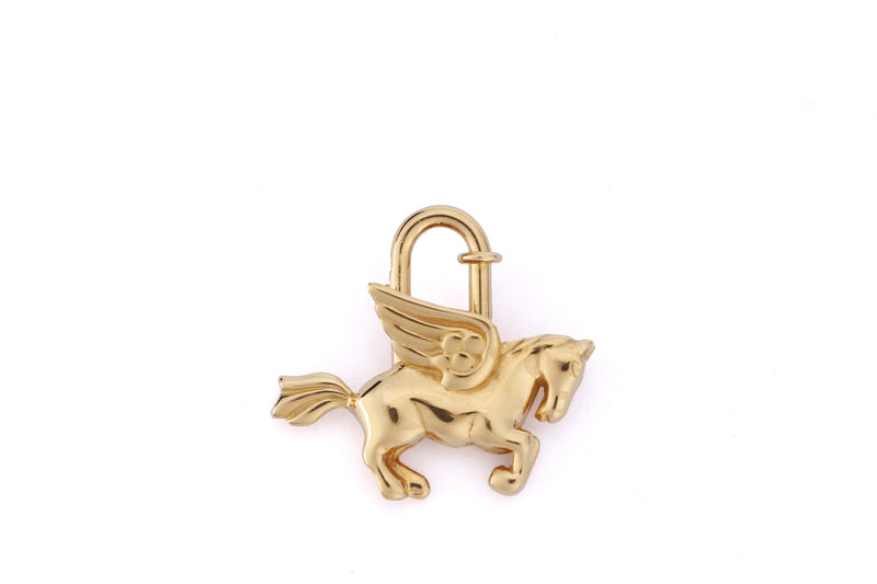 Hermes Gold Plated Pegasus Lock, no Dust Cover & Box