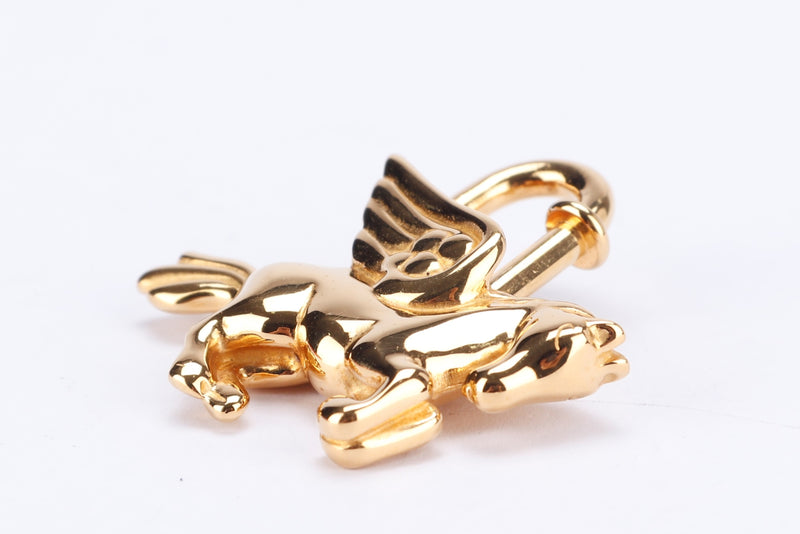 Hermès Hermes Pegasus Charm Golden Gold-plated ref.18284 - Joli Closet