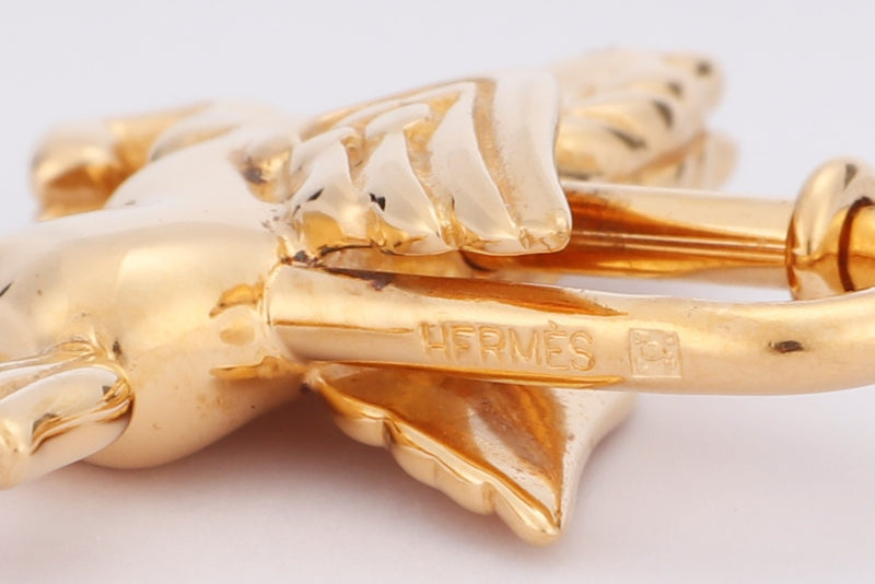 Hermès Hermes Pegasus Charm Golden Gold-plated ref.18284 - Joli Closet