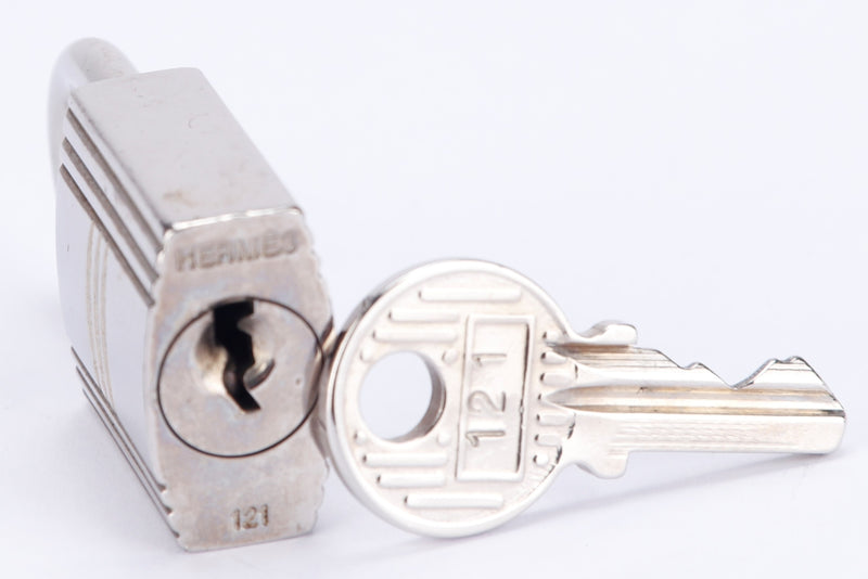 Hermes Silver Lock with 1 Key (Ref.121), no Dust Cover & Box