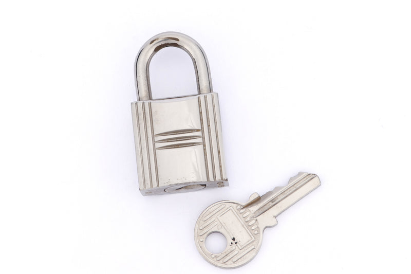 Hermes Silver Lock with 1 Key (Ref.110), no Dust Cover & Box