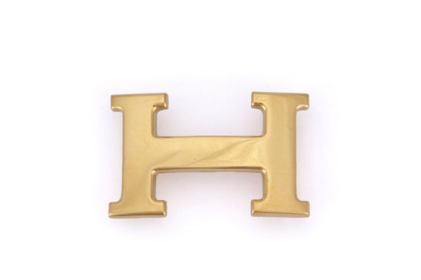 HERMES GOLD PLATED H BELT BUCKLE, NO DUST COVER