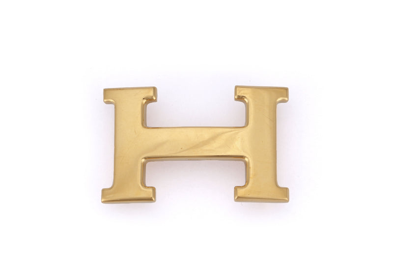 HERMES GOLD PLATED H BELT BUCKLE, NO DUST COVER