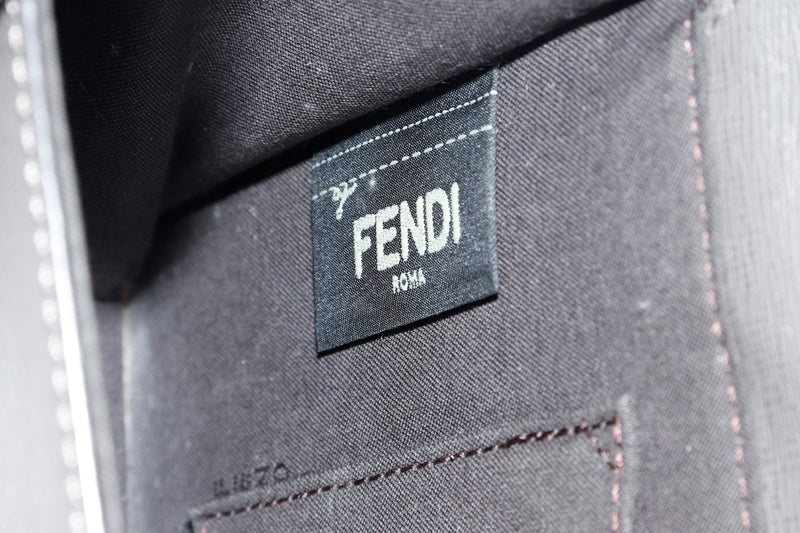 FENDI 8BT245 DEMI JOUR BAG (02289754) UNIQUE MONSTER MULTICOLOR PYTHON, CALF LEATHER & MINK FUR, WITH SHOULDER STRAP, NO DUST COVER & BOX