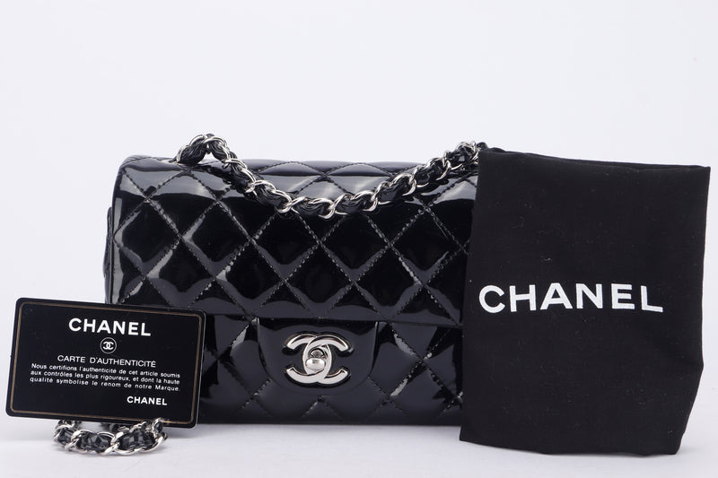 Chanel Classic Mini Flap Mini Flap Bag Pale Yellow Patent Leather