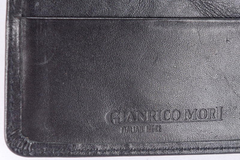 Gianrico Mori 黑色皮革护照夹