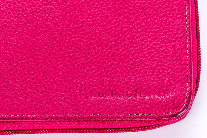 Longchamp 粉色长款钱包