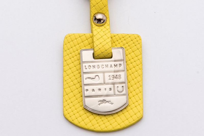 Longchamp Keychain Yellow Color Silver Hardware