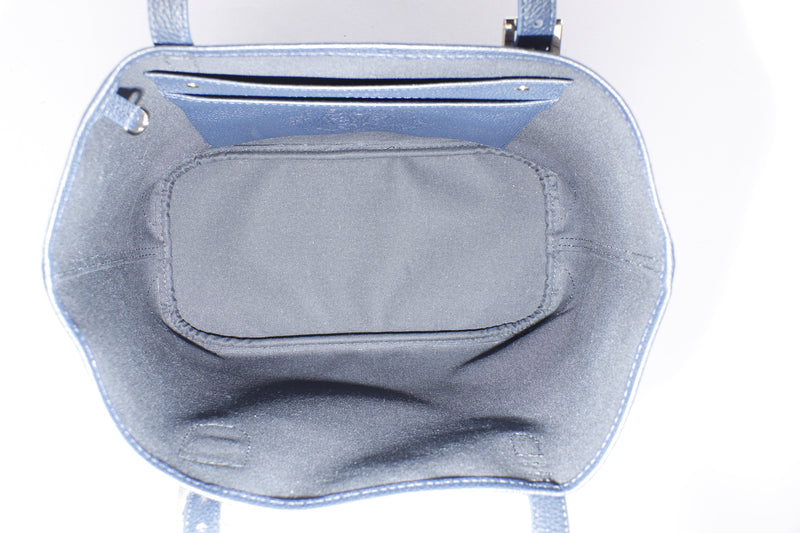 Fauré Le Page - Dream Bag 55 Travel Bag - Paris Blue Scale Canvas & Navy Leather
