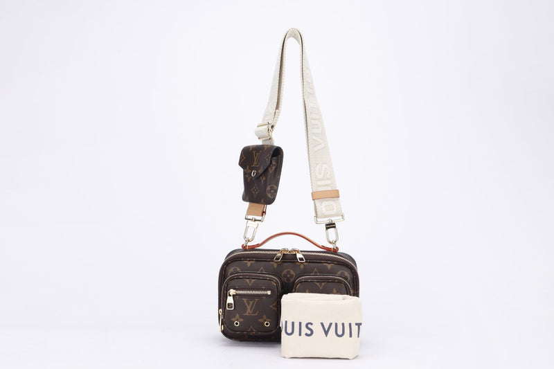 Louis Vuitton Utility Crossbody Bag (M80446) Monogram, with Strap & Dust Cover