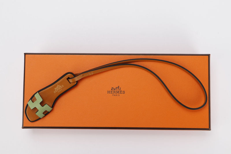 Hermes Nano Oran Sandal Vert Criquet Bag Charm