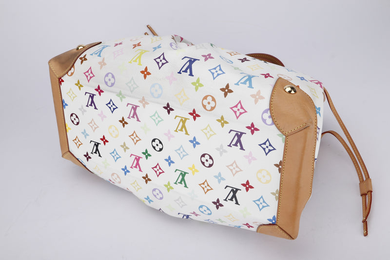 Louis Vuitton Multicolor Monogram Ursula Takashi Murakami Shoulder Tote Bag (M40123)(TH1097), with Dust Cover