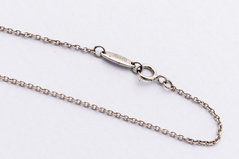 Tiffany & Co. Key Motif Diamond 18K White Gold Necklace