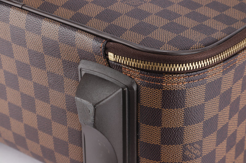 Louis Vuitton Damier Ebene Pegase 45 Rolling Luggage Trolley Suitcase  Leather ref.403094 - Joli Closet