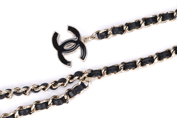 Chanel Waist Chain Belt (A26881) width 90cm, Light Gold Hardware, with Dust Cover & Box