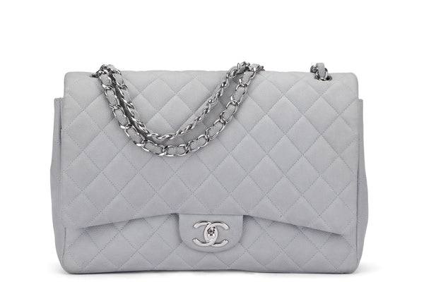Chanel Coral Coco Flap 2.55 Lambskin Maxi Jumbo Flap Handbag Purse  Pickup@LA