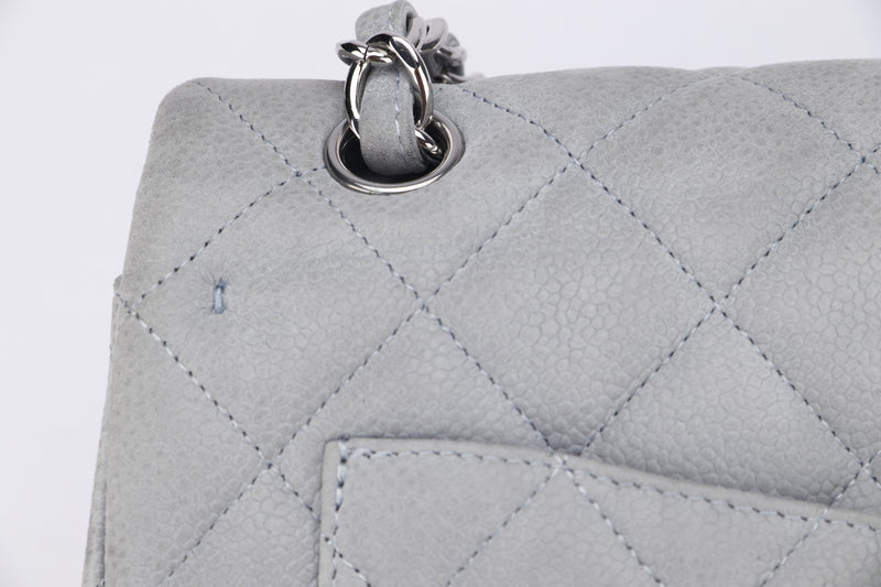 Chanel Classic Flap Maxi (1739xxxx) Grey Caviar Leather, Silver