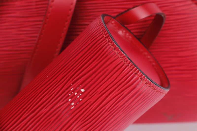 Louis Vuitton Red Epi Leather Soufflot (M52222), no Dust Cover
