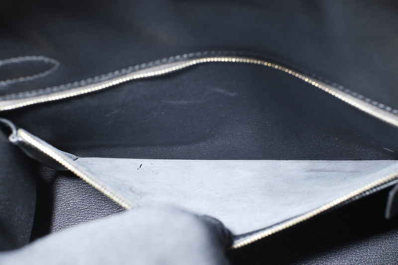 Hermès Hermès Kelly 28 Epsom Leather Handbag-Letter M Silver